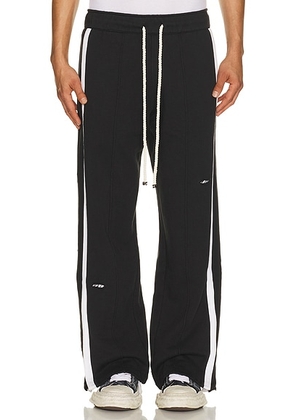 Nahmias Repaired Track Pant in Aged Black - Black. Size S (also in L, M, XL/1X, XXL/2X).