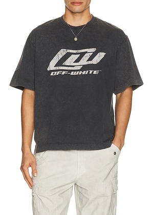 OFF-WHITE Skate Tee in Black - Black. Size M (also in S, L, XL/1X).