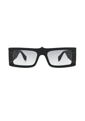 Christian Louboutin Rectangular Acetate Sunglasses in Black - Black. Size all.