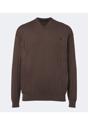 Gucci Double G silk and cotton sweater
