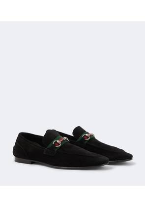Gucci Como Horsebit suede loafers