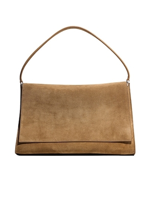 NOUR HAMMOUR Amal Everyday Top Handle Bag in Toffee - Burgundy. Size all.