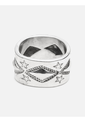 Long Diamond Star Ring