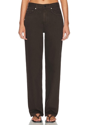 Loulou de Saison Samur Wide Leg in Brown - Brown. Size 27 (also in 24, 25).