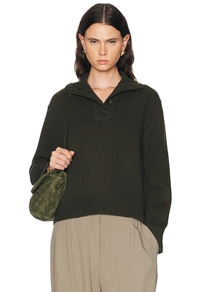 NILI LOTAN Renata Sweater in Dark Pine Melange - Dark Green. Size XS (also in L, M, S).