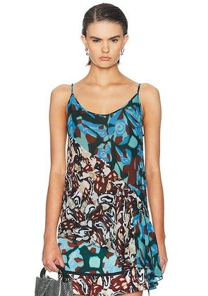 Dries Van Noten Crisanna Top in Brown - Multi. Size 36 (also in 40).