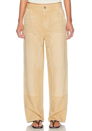 Carhartt WIP Brandon Double Knee Pant in Dusty Hamilton Brown - Tan. Size M (also in XS, S, L).