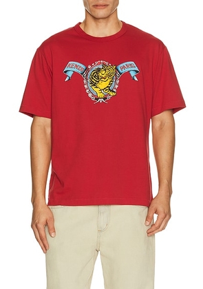 Kenzo Jumping Tiger Classic T-Shirt in Vermillion - Red. Size L (also in S, M, XL/1X).