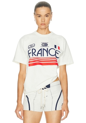 Made Some Sportswear France Tee in White & Multi - White. Size XS (also in ).