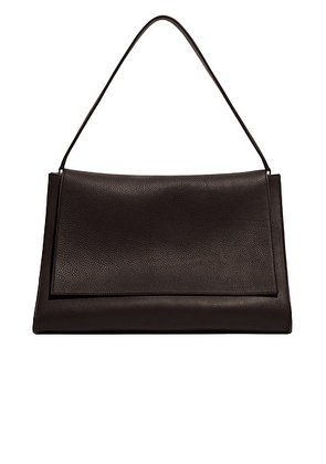 NOUR HAMMOUR Amal Everyday Top Handle Bag in Dark Chocolate Leather - Chocolate. Size all.