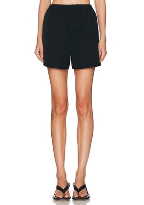 Bottega Veneta Twill Mini Short in Double Black - Black. Size 36 (also in 38, 40, 42).