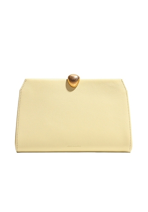 NOUR HAMMOUR Lou Jewelry Clutch in Buttercream - Yellow. Size all.