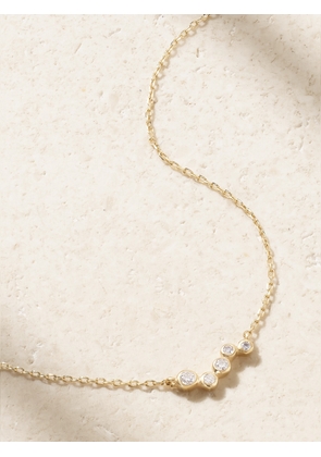 Mateo - Wave 14-karat Gold Diamond Necklace - One size