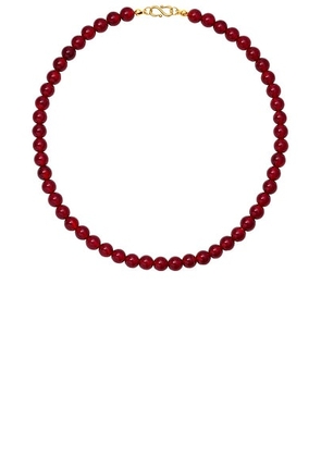 Heaven Mayhem Sol Necklace in Red - Burgundy. Size all.