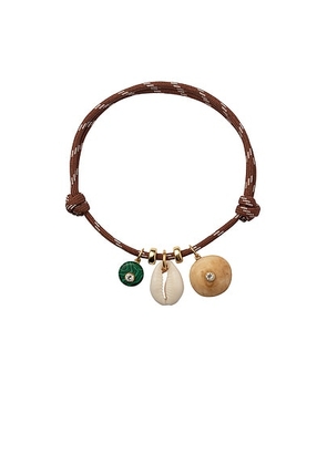 Eliou Tatty Anklet in Brown - Multi. Size all.