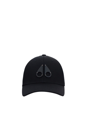 Moose Knuckles Black Cotton Cap (Baseball Hat) - UNI