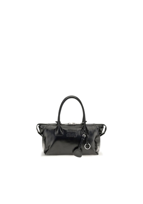 Miu Miu Black Calf Leather Bos Taurus Handbag