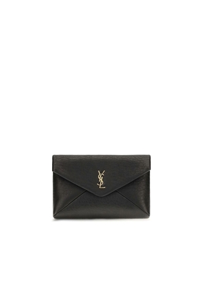 Saint Laurent Black Lamb Ovis Aries Aries Wallet