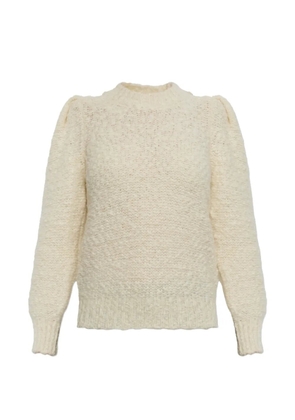 ISABEL MARANT Emma puff-sleeve sweater - Neutrals