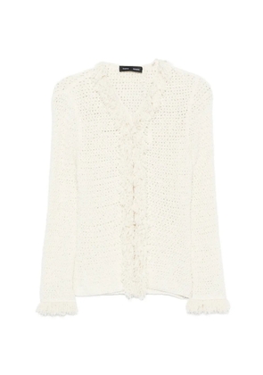 Proenza Schouler Nilo fringed blouse - Neutrals