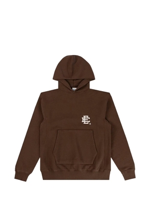 ERIC EMANUEL logo-print hoodie - Brown