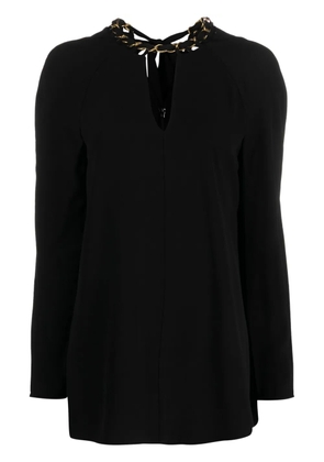 ZIMMERMANN chain-detailed long sleeve blouse - Black