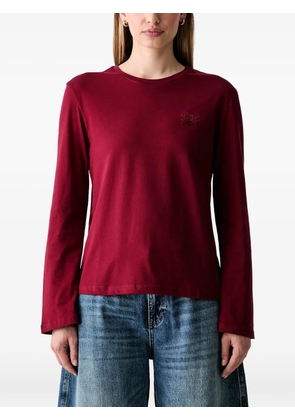 LIU JO logo-embroidered long-sleeve T-shirt