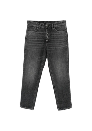 DONDUP Koons button-fly cropped jeans - Black