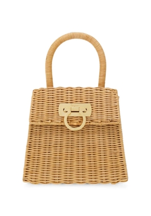 Ferragamo Iconic Top Handle bag S - Neutrals