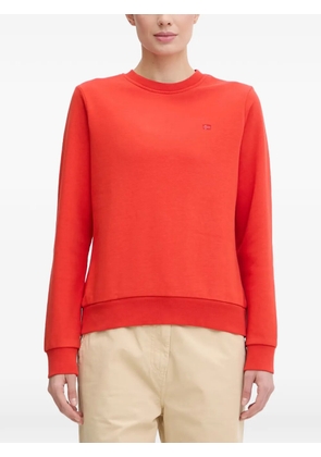 Napapijri Aurora logo-patch ribbed-trim sweatshirt - Red