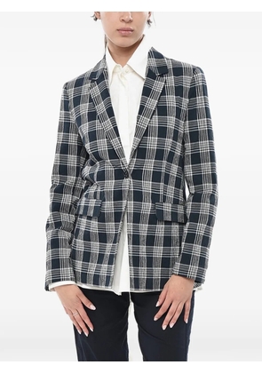 Woolrich checked seersucker blazer - Blue