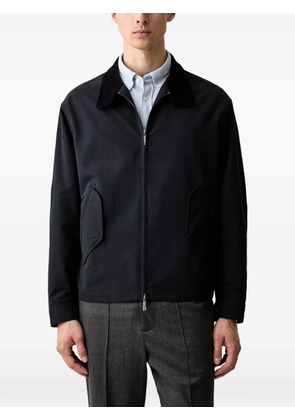 Emporio Armani blouson jacket with high collar and angled flap pockets - Blue