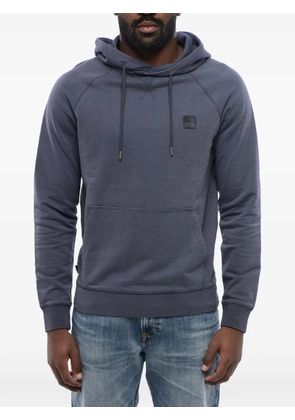 Woolrich brushed-cotton drawstring hoodie - Blue