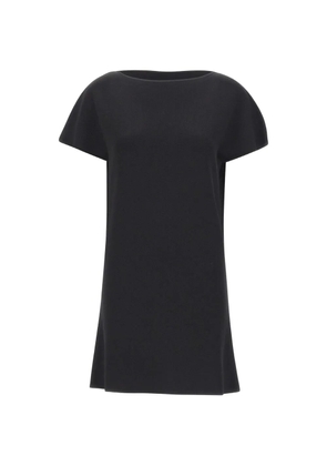 kaos boat-neck knitted mini dress - Black