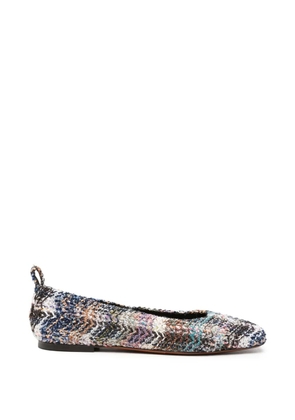 Missoni Florence ballet flats - Blue