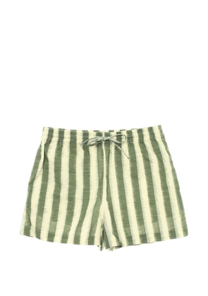 Christian Dior Pre-Owned 2010s striped drawstring shorts - Green