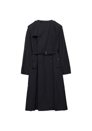 Prada double-breasted belted coat - Blue