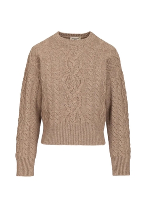 Weekend Max Mara cable-knit crew-neck sweater - Neutrals