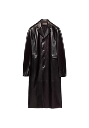Prada nappa leather coat - Purple