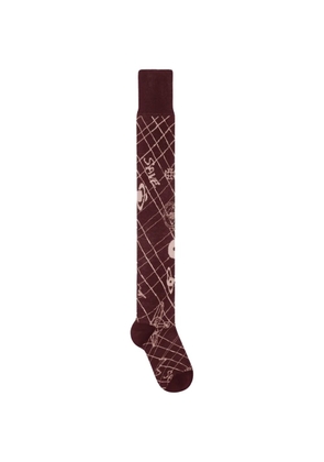 Vivienne Westwood Orb jacquard-knit socks - Red