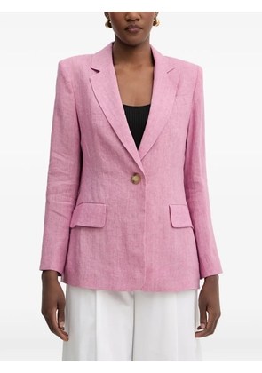 LUISA SPAGNOLI Vetrate single-breasted notched-lapels blazer - Pink