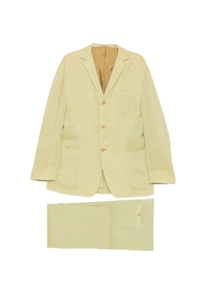 Romeo Gigli Pre-Owned 1990s notched-lapel drawstring suit - Green