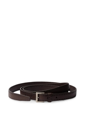 Prada antiqued-leather belt - Brown