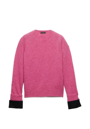 Prada Shetland wool crew-neck sweater - Pink