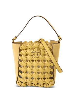 Tory Burch Double T woven shoulder bag - Yellow