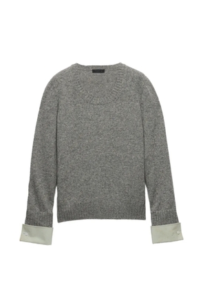 Prada Shetland wool scoop-neck sweater - Grey