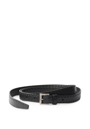 Prada antiqued-leather belt - Black