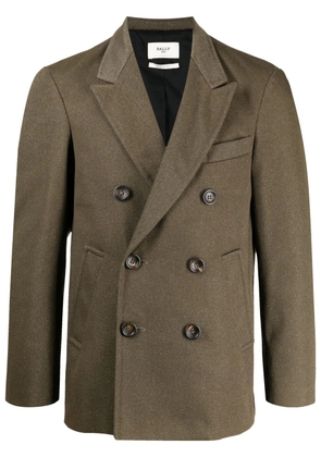 Bally double-breasted cotton blazer - Green