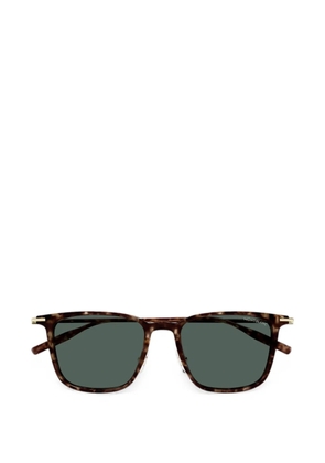 Montblanc square-frame sunglasses - Brown