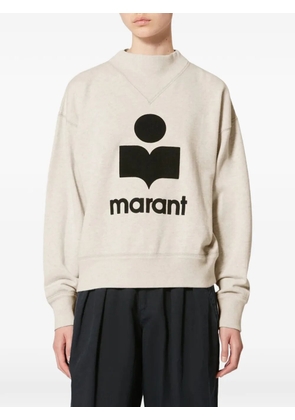 ISABEL MARANT logo-print sweater - Neutrals